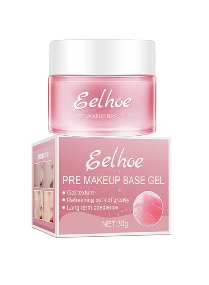 EELHOE جل قاعدة ما قبل المكياج - برايمر مرطب للوجه - جل حريري لتقليل المسام والتجاعيد - خالي من السيليكون والزيوت - جل يدوم طويلاً - مرطب ومضيء للون البشرة - جل وجه - برايمر للمسام - جل قاعدة كريم - Image 1