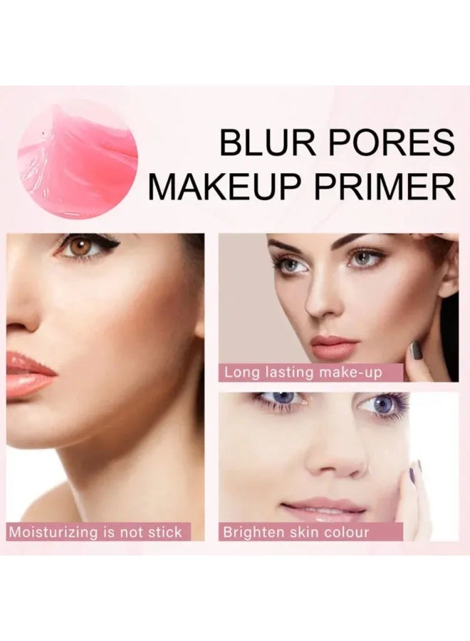 EELHOE جل قاعدة ما قبل المكياج - برايمر مرطب للوجه - جل حريري لتقليل المسام والتجاعيد - خالي من السيليكون والزيوت - جل يدوم طويلاً - مرطب ومضيء للون البشرة - جل وجه - برايمر للمسام - جل قاعدة كريم - Image 4