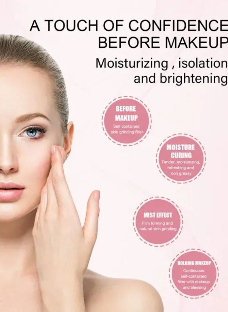 EELHOE جل قاعدة ما قبل المكياج - برايمر مرطب للوجه - جل حريري لتقليل المسام والتجاعيد - خالي من السيليكون والزيوت - جل يدوم طويلاً - مرطب ومضيء للون البشرة - جل وجه - برايمر للمسام - جل قاعدة كريم - Image 2