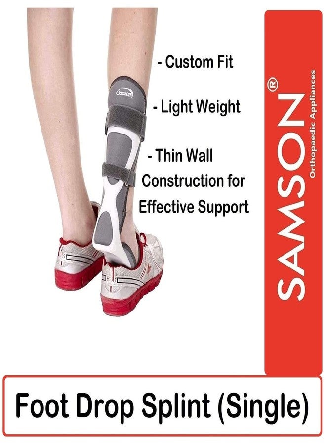 Samson Orthotics Custom Fit, Light Weight, Thin Wall Construction Foot Drop Splint for Men and Women (Right Leg, Large, Shoe Size: 8-10.5) - Image 2