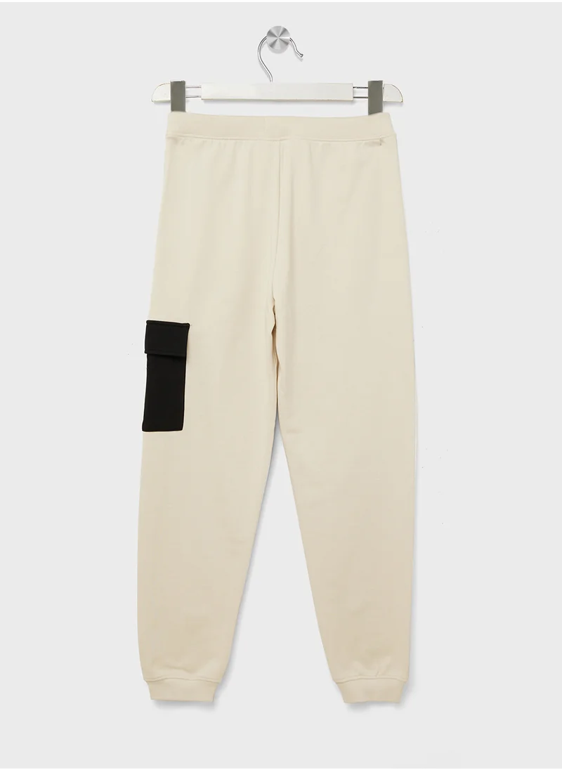 Calvin Klein Jeans Youth Color Block Cargo Sweatpants