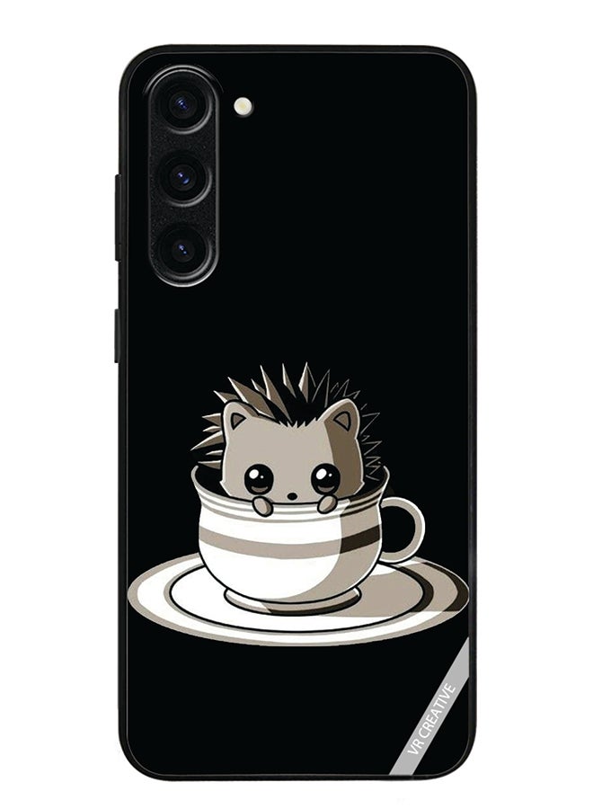 VR CREATIVE Protective Case Cover For Samsung Galaxy S24 Cat In A Cup Design Multicolour - Image 1