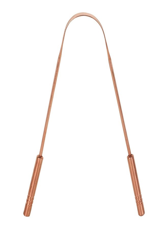 Gorgio Professional Copper Tongue Cleaner for Oral Hygiene, Rust-Free Ayurvedic Scraper for Fresh Breath and Plaque Removal - Image 1