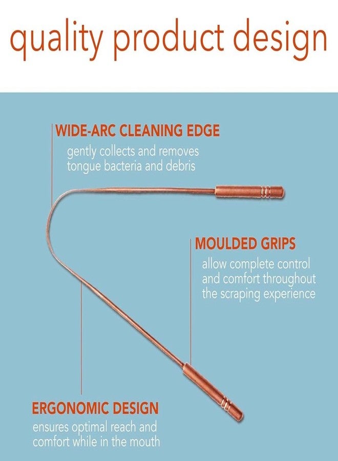 Gorgio Professional Copper Tongue Cleaner for Oral Hygiene, Rust-Free Ayurvedic Scraper for Fresh Breath and Plaque Removal - Image 5