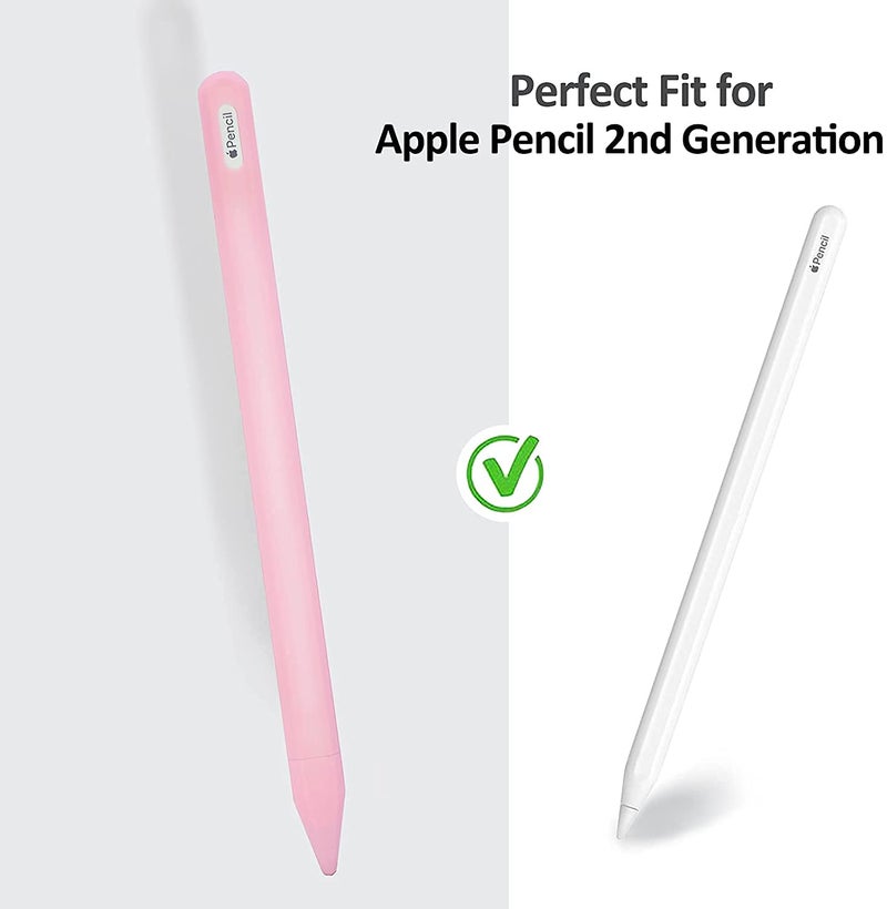 Ojos 3 Pack Nib Cover Silicone Tips Protector Compatible with Apple Pencil 2nd Generation 2018 (Pink) - Image 5