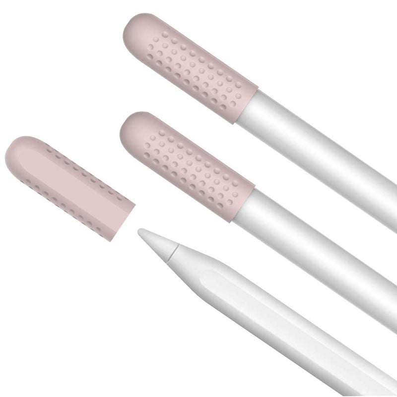 Ojos 3 Pack Nib Cover Silicone Tips Protector Compatible with Apple Pencil 2nd Generation 2018 (Pink) - Image 1