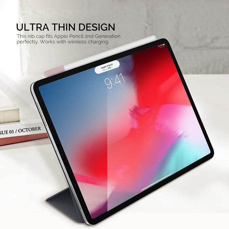 Ojos 3 Pack Nib Cover Silicone Tips Protector Compatible with Apple Pencil 2nd Generation 2018 (Pink) - Image 3