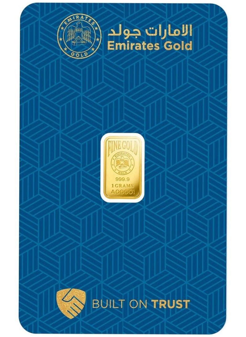 Emirates Gold EMIRATES GOLD 24 Karat (999.9) 1gm Gold Bar  - Image 2