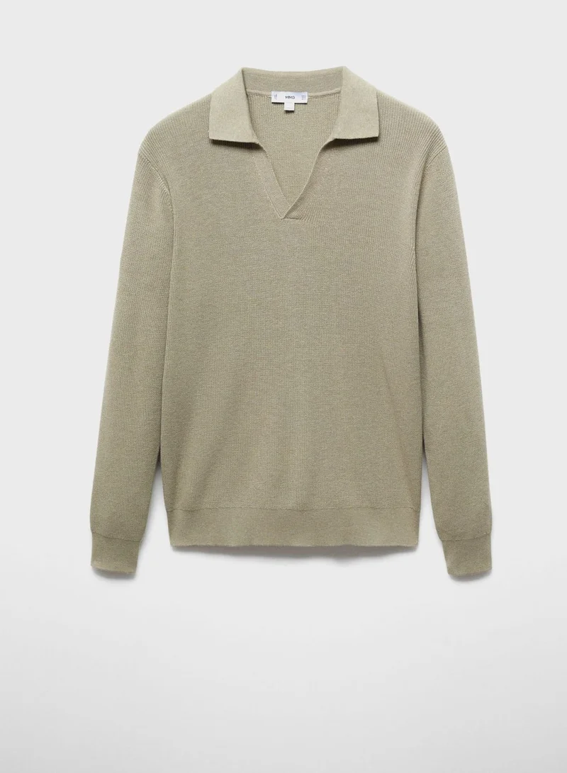 Mango Man Essential Polo Sweater