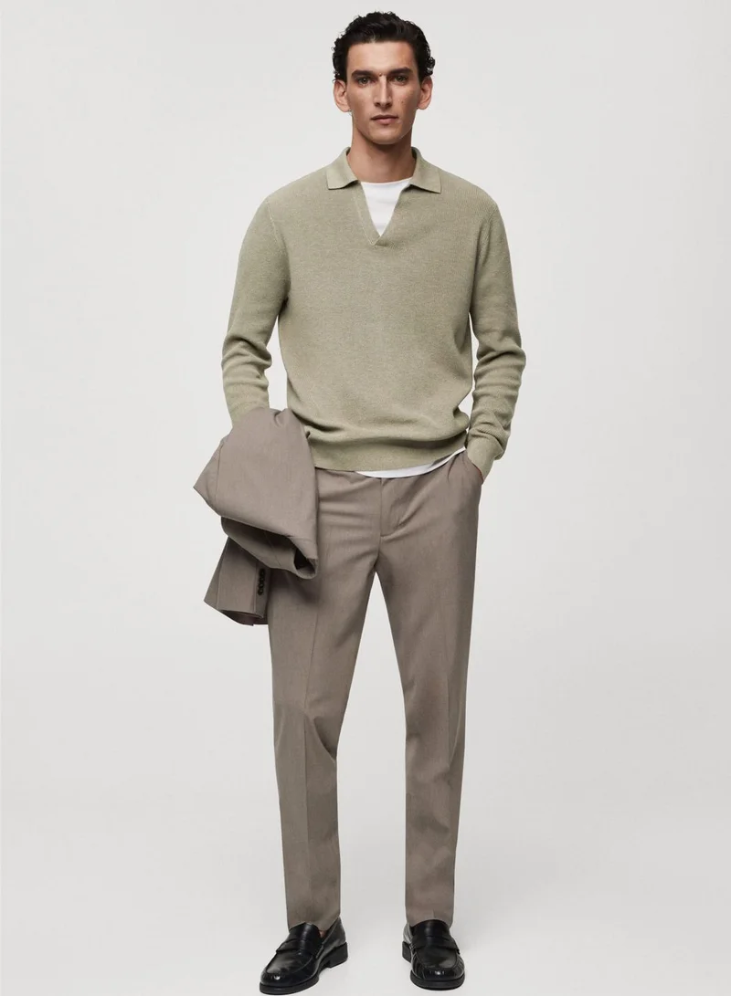 Mango Man Essential Polo Sweater