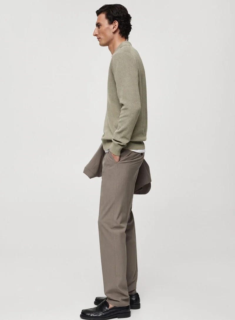 Mango Man Essential Polo Sweater