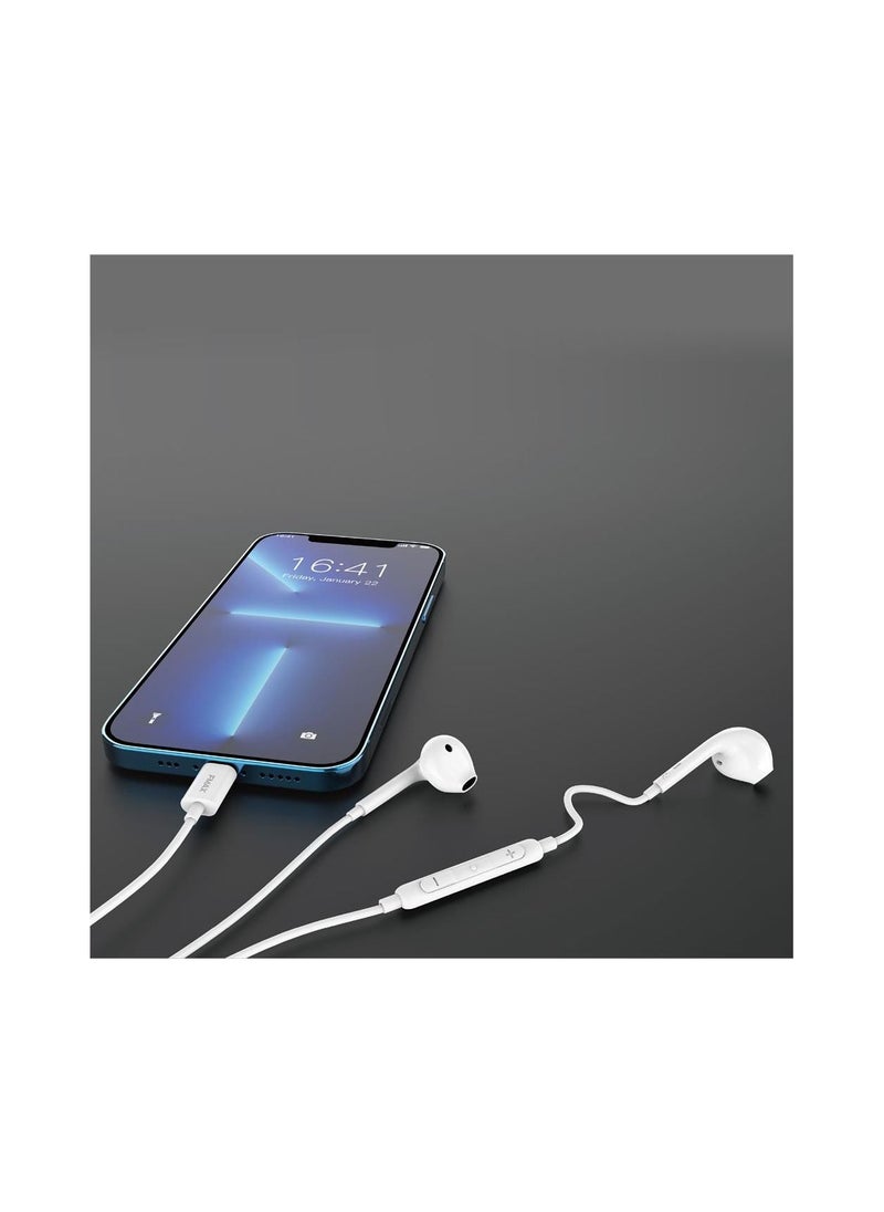 FMAX EarPods With Lightning Connector White with apple MFI  - Image 3