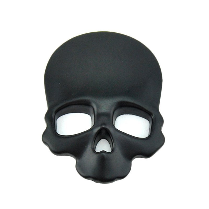 T Tocas Motorcycle Skull Crossbone Car 3D Emblem Logo Metal Badge Sticker Decal Skeleton Emblem Badge for Suzuki Kawasaki Harley Yamaha Honda (Black) - Image 3
