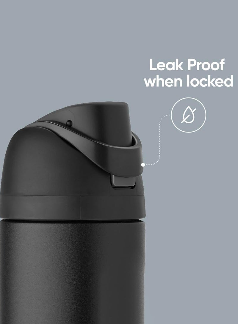 ROEIEIS Stainless Steel Water Bottle ,Travel Thermos Flask BPA-Free Sports Water Bottle with Straw 1L - Image 5