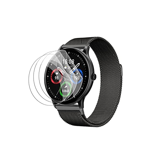Wisely Tempered Glass |Pack 3pcs| For Fire Boltt Phoenix Ultra Smartwatch Screen Guard Scratch Guard Full Screen Protector Compatible For Fireboltt Phoenix Ultra 1.39"-Flexible-Hd-Bubble-Free(Phoenix Ultra,Pack Of 3) - Image 1