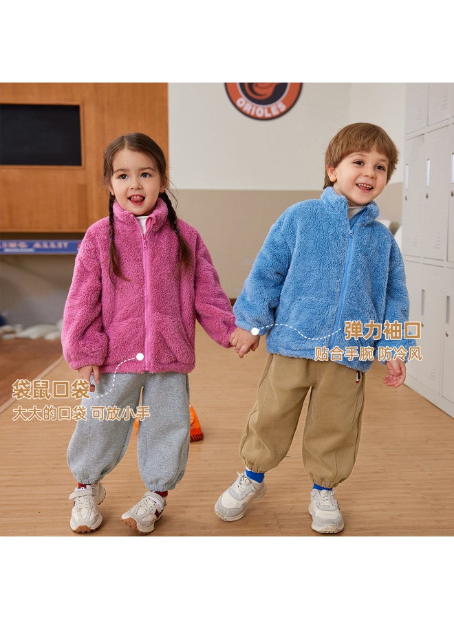 Doodle Home kids' Winter Fleece Jacket - Cozy Boys & Girls Outerwear For Cold Weather - Image 3