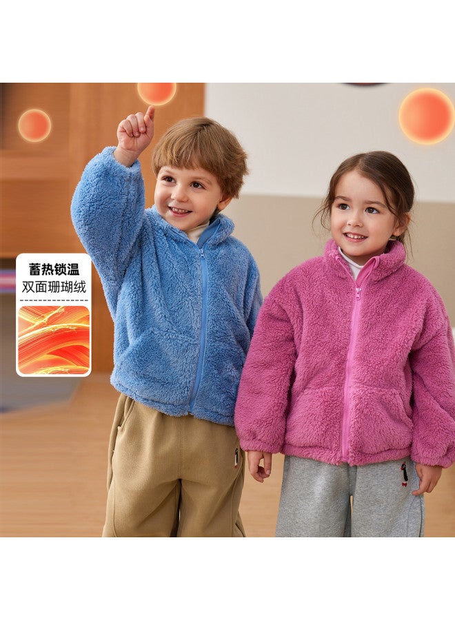 Doodle Home kids' Winter Fleece Jacket - Cozy Boys & Girls Outerwear For Cold Weather - Image 2
