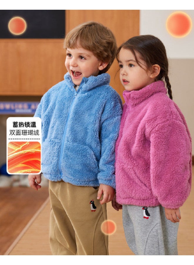 Doodle Home kids' Winter Fleece Jacket - Cozy Boys & Girls Outerwear For Cold Weather - Image 1