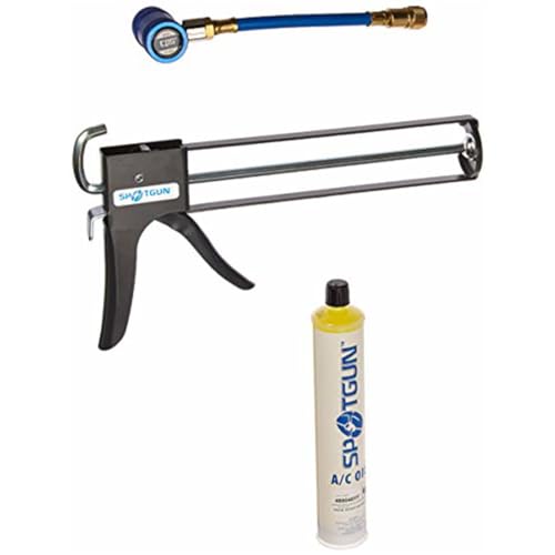 UView 481500YF Spotgun HFO Automotive Air Conditioner Oil Injection Kit for R-1234yf A/C Systems, Includes Injector with R1234yf Hose Adapter Assembly, PAG 46 HFO Oil 8oz Cartridge, and Fitted Insert - Image 3