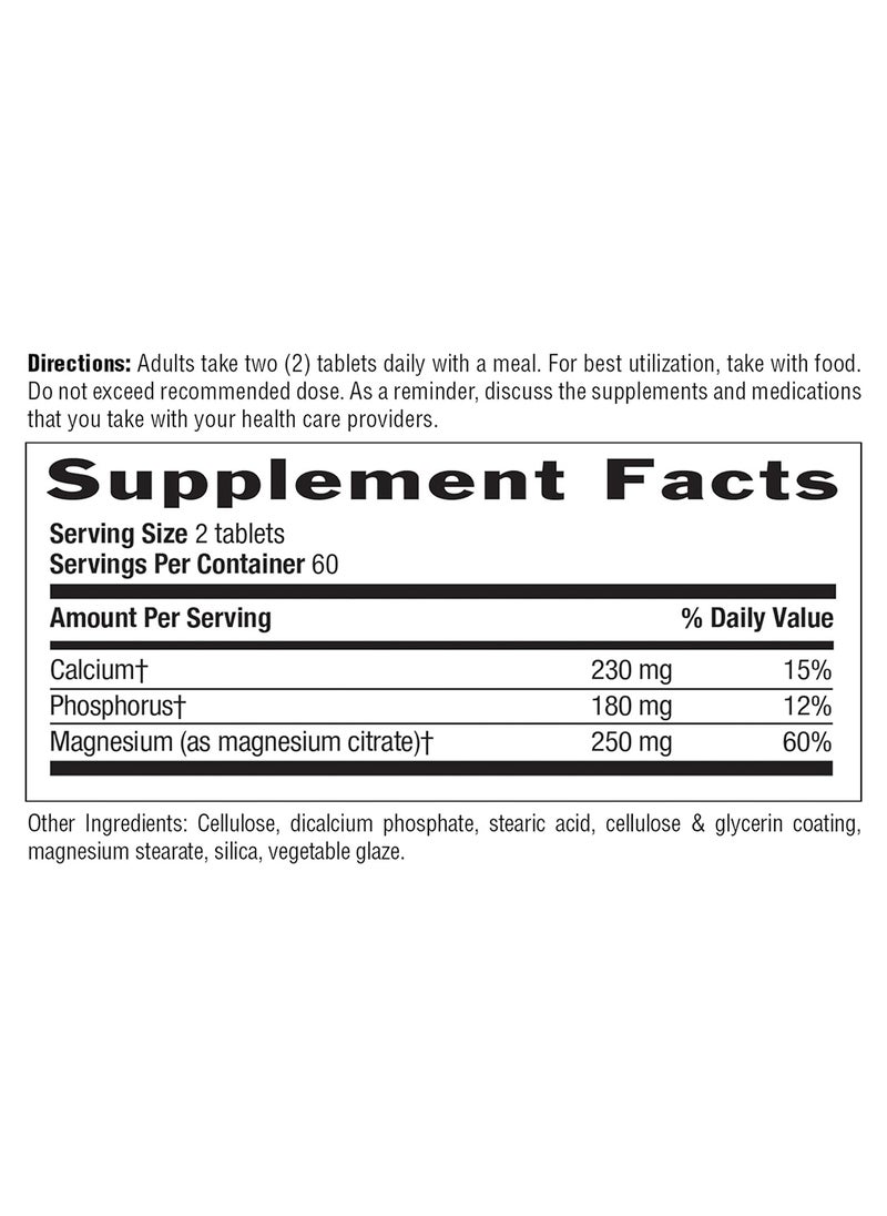 Country Life Magnesium Citrate 250 Mg Tablets 120'S  - Image 2