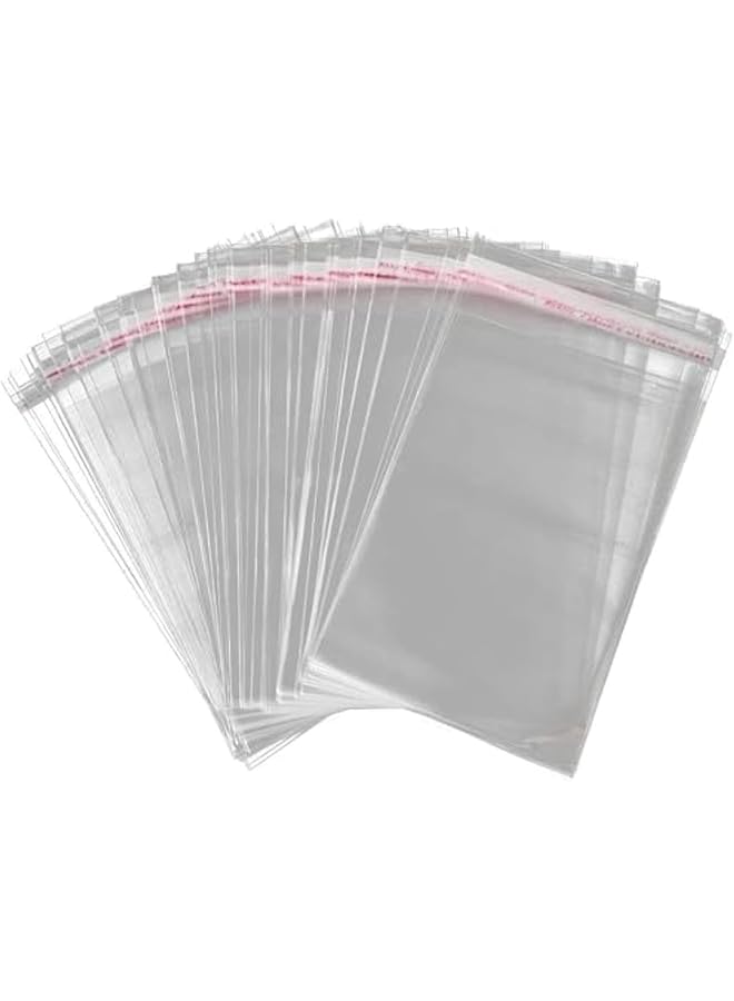 MARKQ 10 X 14 Inches Clear Resealable Poly Mailers Bag 75 Piece Self Sealing Plastic Cellophane Cello Bags For 10 X 14 Prints T Shirts Flyers Wedding Gifts Basket Supplies - Image 1