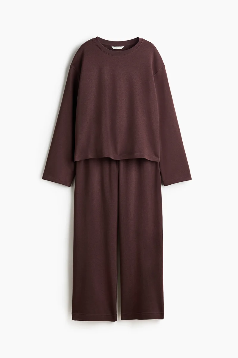 H&M  2-piece cotton sweatshirt set for Women | Best Price UAE