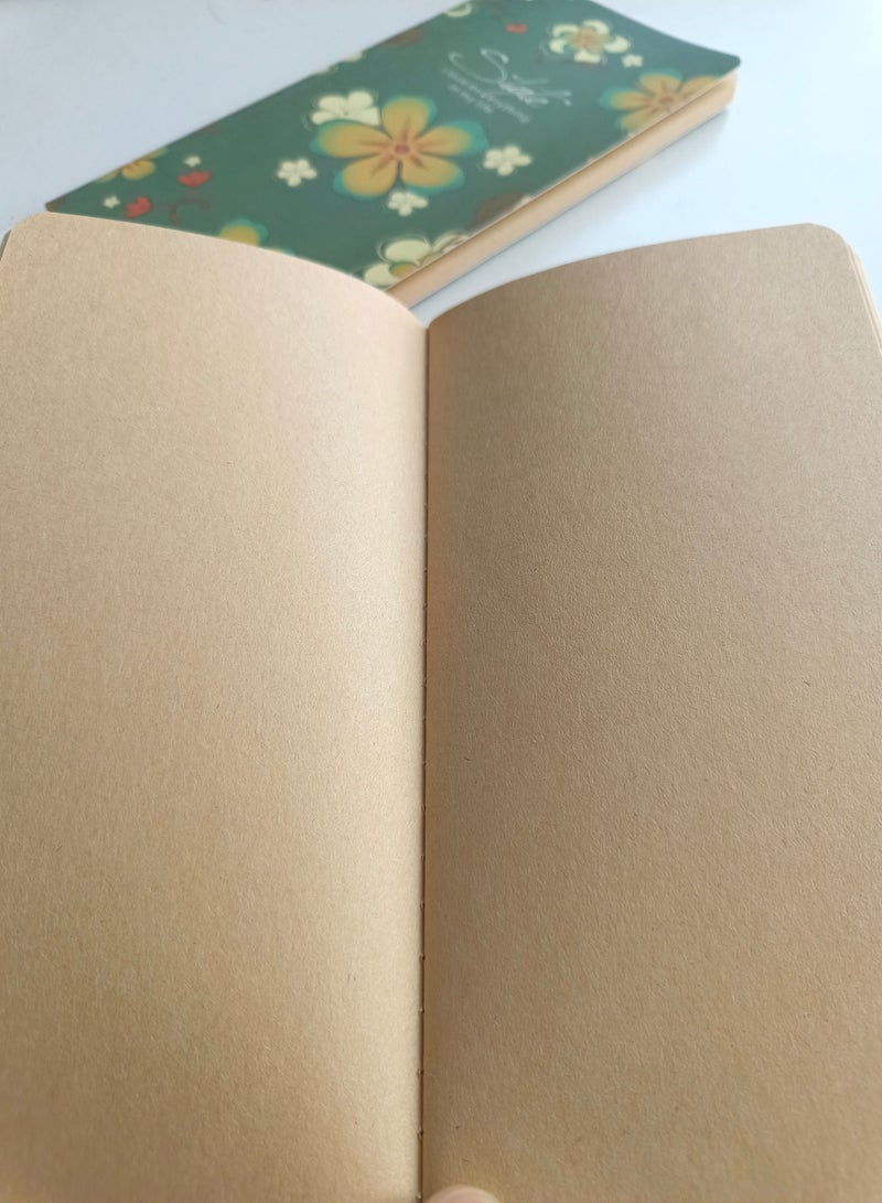 Gerenic 24Sheets 48K Elegant Birds Flowers Blanket Notebook Writing Mini Diary Kraft Book Memos Student Stationery School Office Supply - Image 3