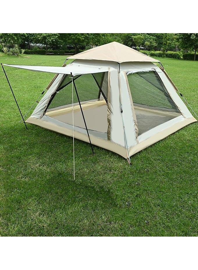 DubaiGallery Fabric Layer Lightweight Backpacking Waterproof Windproof Portable Cabin for 3 to 4 Persons Suitable for Outdoor Picnic Hiking - Image 1