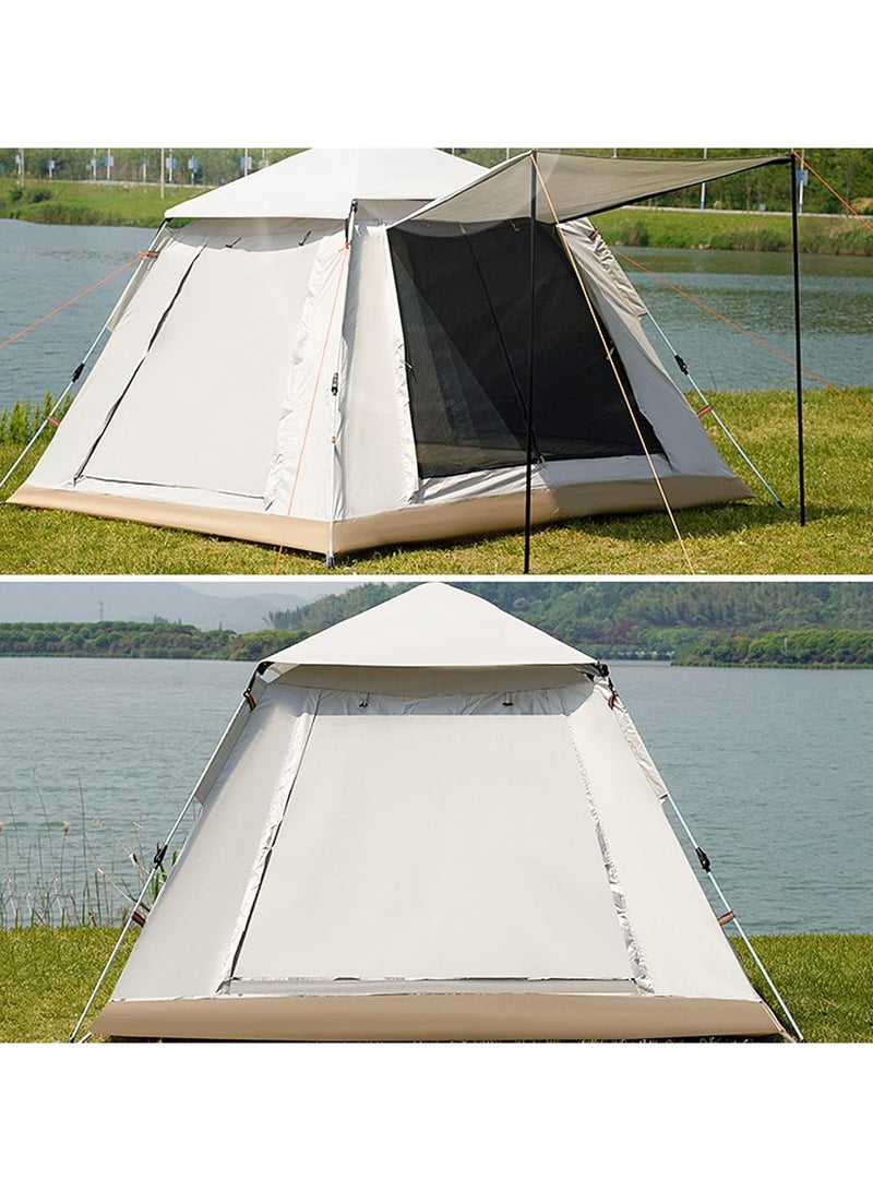 DubaiGallery Fabric Layer Lightweight Backpacking Waterproof Windproof Portable Cabin for 3 to 4 Persons Suitable for Outdoor Picnic Hiking - Image 2