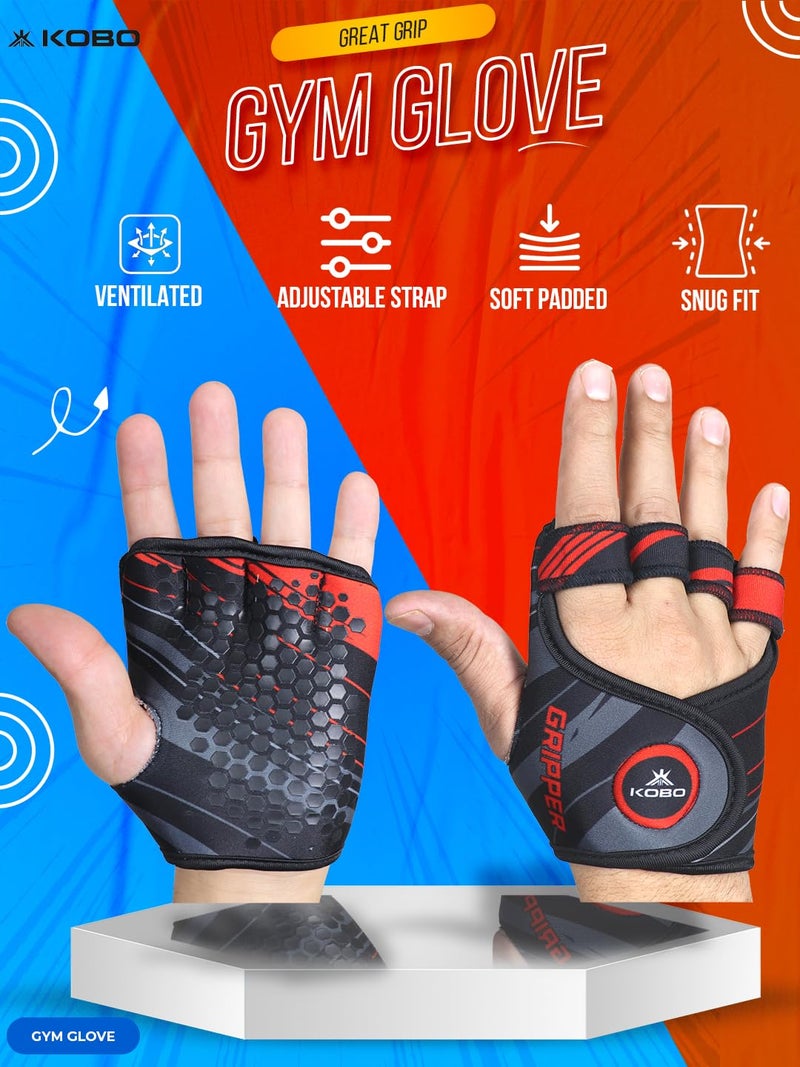 Kobo WTG-64 Weight Lifting Gym Gloves Hand Protector for Fitness Training - Image 2