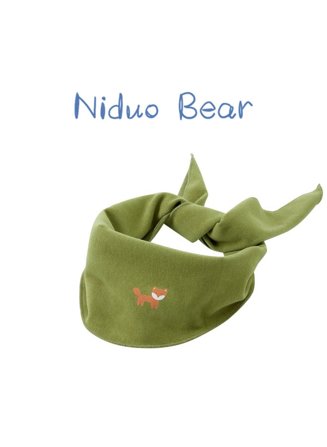 Nido Bear Baby Neck Scarf Children's Scarf Autumn And Winter Uni Baby Triangle Scarf Windproof Baby Triangle Headscarf Warm