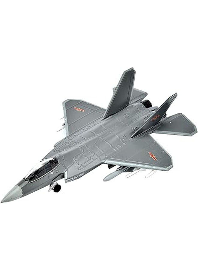 general Military fighter jet simulation alloy 1:144 j-31 fighter model, 1/144 scale chinese j-31 falcon stealth fighter model, adult toys and decorations - Image 1