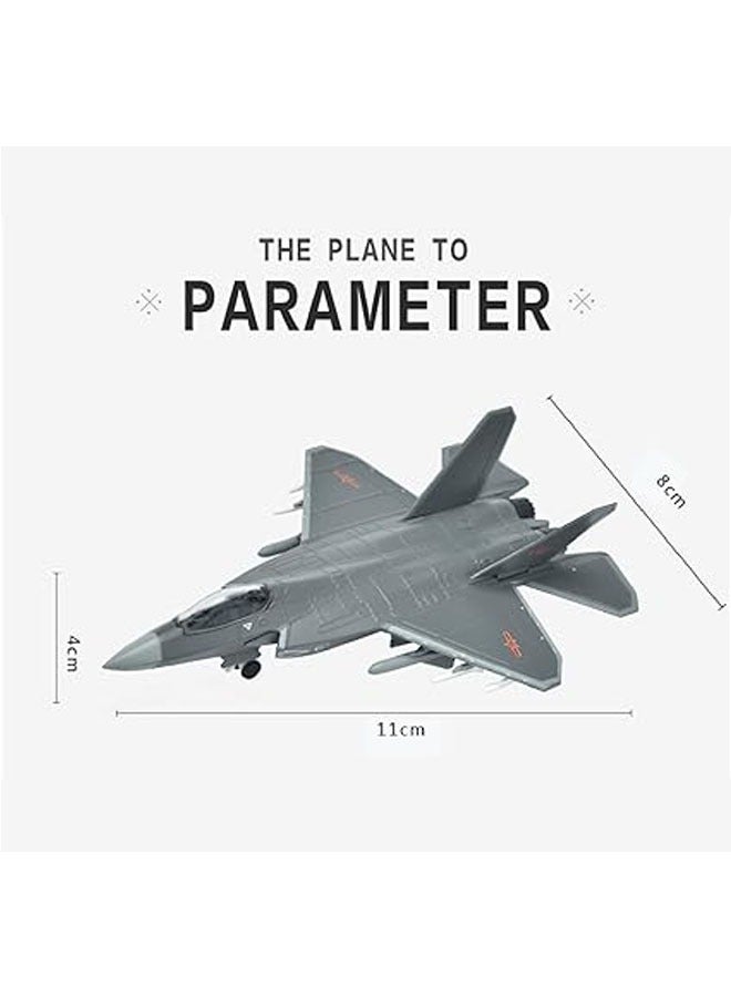 general Military fighter jet simulation alloy 1:144 j-31 fighter model, 1/144 scale chinese j-31 falcon stealth fighter model, adult toys and decorations - Image 5