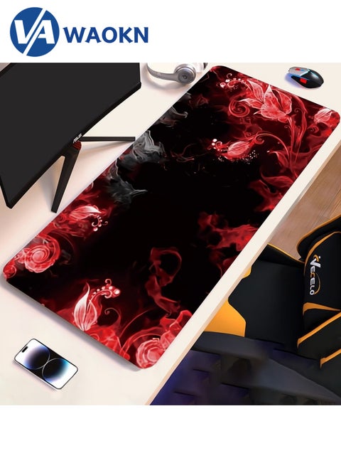 Large Gaming Mouse Pad XL Anti-Skid Mousepad Large Keyboard Mouse Pad Desk Mat with Stitched Edges Super Creative MousePad