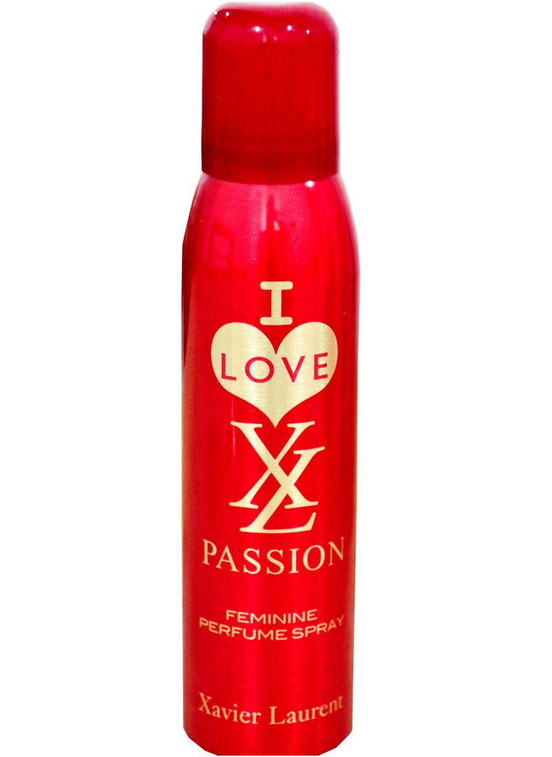 XL I Love Passion Perfume Spray - Women - 150Ml