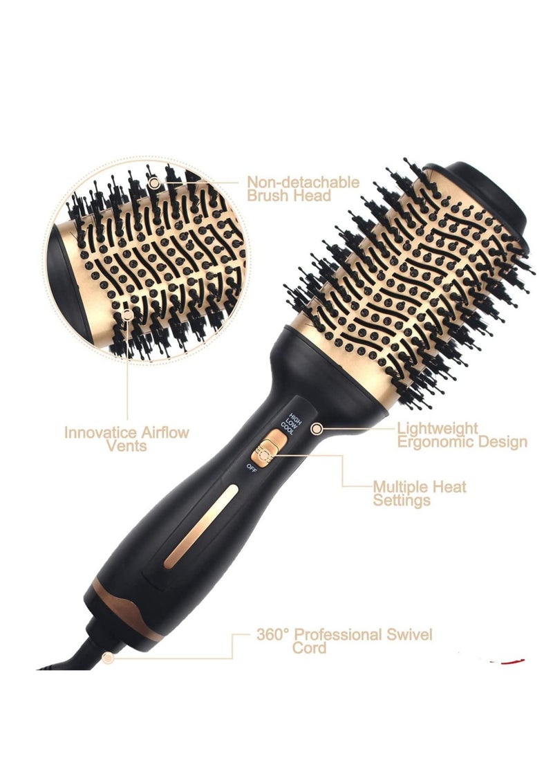 ELTRAZONE - Hot Air Brush,Hair Dryer Brush, Professional Hair Dryer & Volumizer 3 in 1 Upgrade Anti-Scald Negative Ionic Technology Hair Straightener Brush,Salon Negative Ion Ceramic Electric Blow Dryer - Image 1