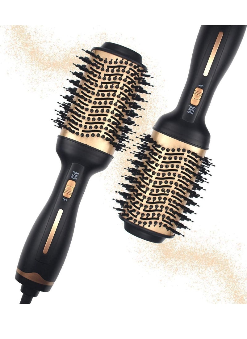 ELTRAZONE - Hot Air Brush,Hair Dryer Brush, Professional Hair Dryer & Volumizer 3 in 1 Upgrade Anti-Scald Negative Ionic Technology Hair Straightener Brush,Salon Negative Ion Ceramic Electric Blow Dryer - Image 1