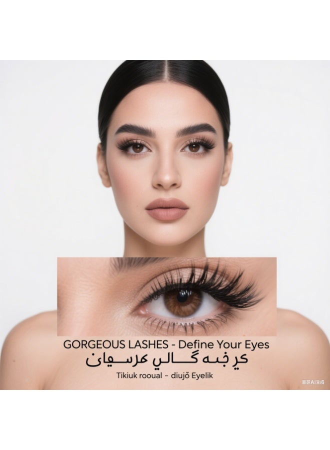 سفينة النور 5 أزواج من الرموش الاصطناعية ذات الحجم والسماكة الطبيعيين الضروريين للمكياج اليومي - Image 3