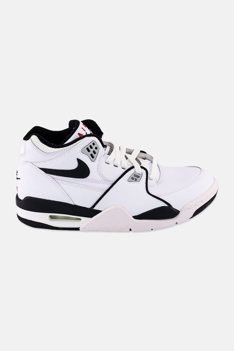 Nike Kids Boy Air Flight 89 Lace Up Outdoor Shoes, White - Image 4