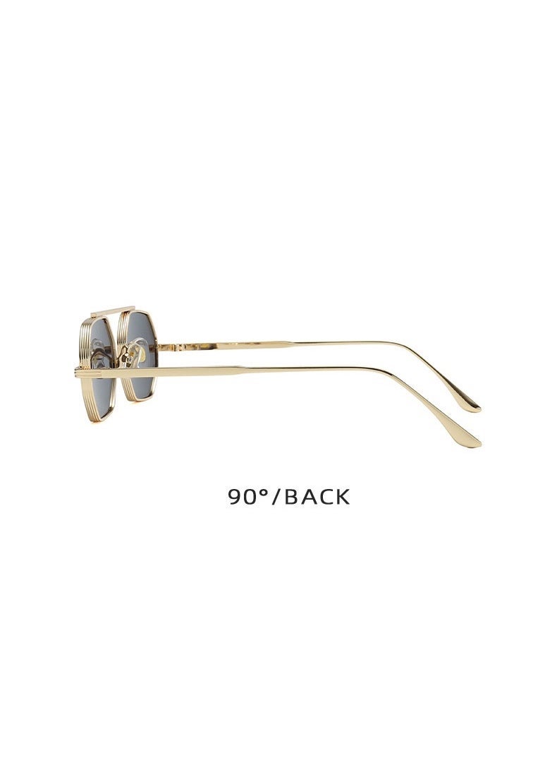 ريتي نظارة شمسية رجالي ونسائي بإطار معدني أنيق وعدسات مستقطبة مع حماية من الأشعة فوق البنفسجية | نظارات موضة فاخرة للقيادة والسفر والرحلات والأنشطة الخارجية | تصميم عصري وخفيف الوزن - Image 4