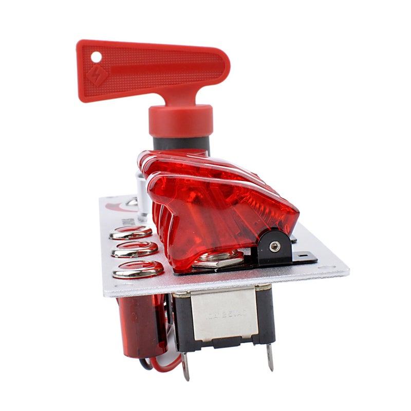 JIANFA DC12V Flip-up Ignition Switch Panel 5 in 1 for Racing Cars - Image 4