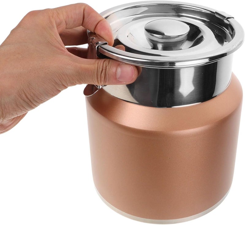 Stainless Steel Milk Jug 2.5l with Lid Airtight Sealed Container Portable Kitchen Storage Canister for Camping and Refrigerator Use - Image 4