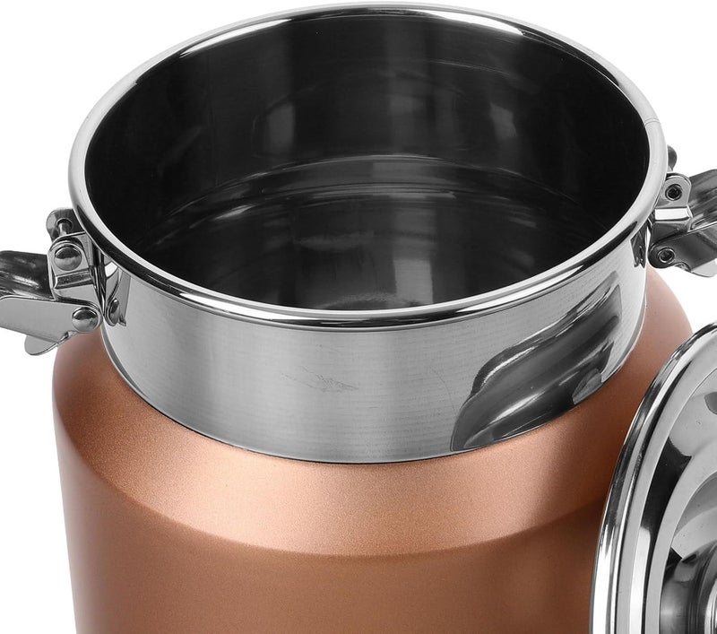 Stainless Steel Milk Jug 2.5l with Lid Airtight Sealed Container Portable Kitchen Storage Canister for Camping and Refrigerator Use - Image 3