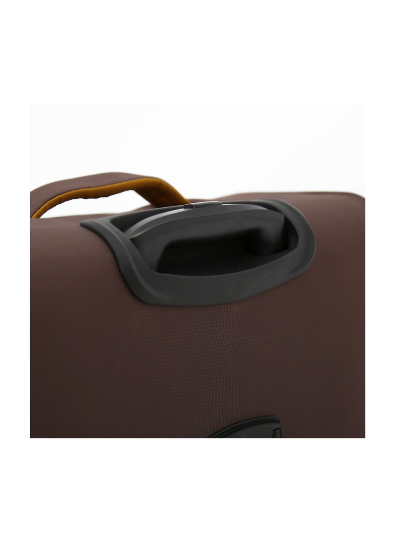 GIORDANO Giordano Softside Luggage Trolley Bag 3 Pieces set,Coffee (S-20,M-24,L-28 Inch)  - Image 5