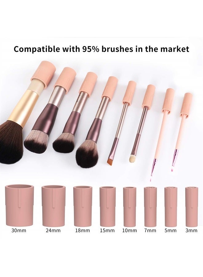 senbowe Upgraded Makeup Brush Cleaner and Dryer Machine, Electric Cosmetic Automatic Brush Spinner with 8 Size Rubber Collars, Wash and Dry in Seconds, Deep Cosmetic Brush Spinner for Brushes - Image 4