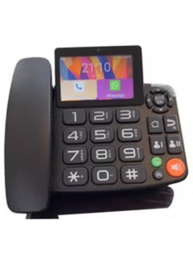 Generic - Smart 4G Big Button Dual Sim Android With Video Call Home Business Landline Phones - Image 1
