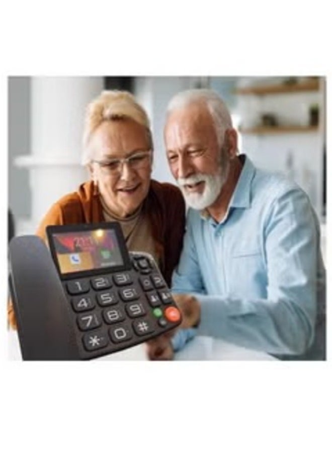 Generic - Smart 4G Big Button Dual Sim Android With Video Call Home Business Landline Phones - Image 1