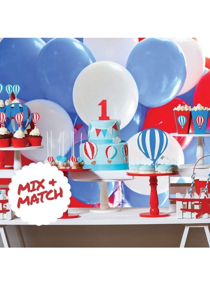 ARGT 100 قطعة بالونات لاتكس حمراء لامعة 12 بوصة | بالونات حفلات سميكة قابلة للتحلل للزينة في أعياد الميلاد، الزفاف والفعاليات | بالونات لامعة قابلة للنفخ بالهيليوم والهواء - Image 5