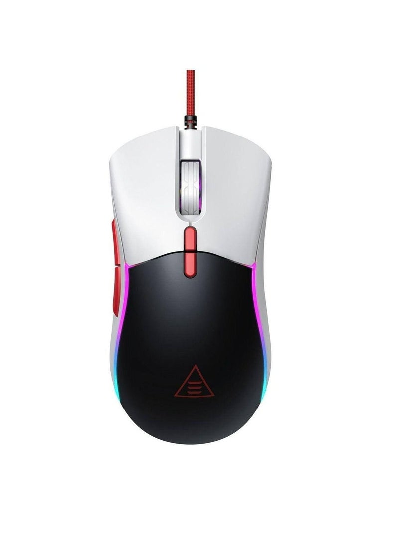 EKSA Gaming Mouse Wired, Ergonomic Computer Gaming Mice with 13 RGB Backlit, 6 Adjustable DPI Up to 12000, 7 Programmable Buttons, Tunable Weights USB Mouse Compatible with PC PS5 PS4 Laptop