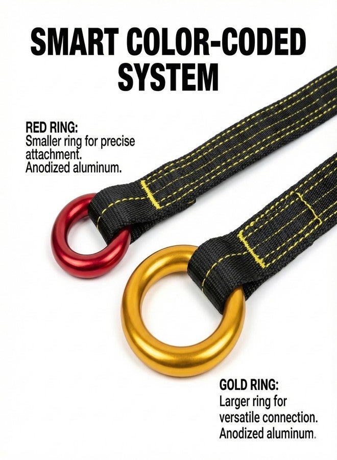 Feiyagoo Tree Arborist Friction Saver Tree Climbing Cambium Saver Loop Belt Sling Retrievable Ring Anchor 35.4 inch(90cm) - Image 3